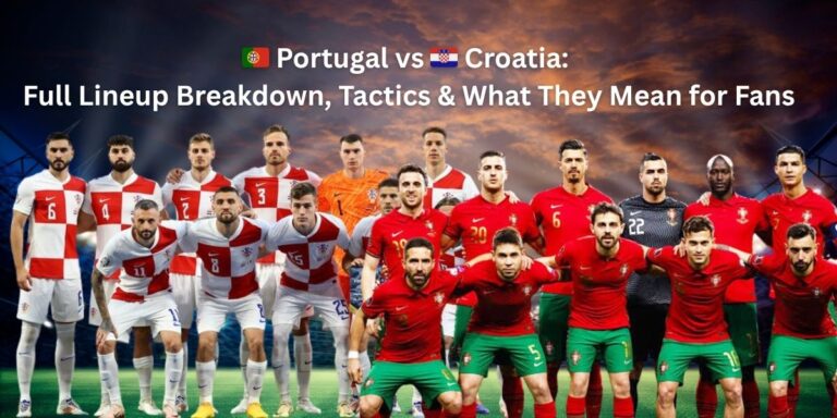 Portugal National Football Team vs Croatia National Football Team Lineups