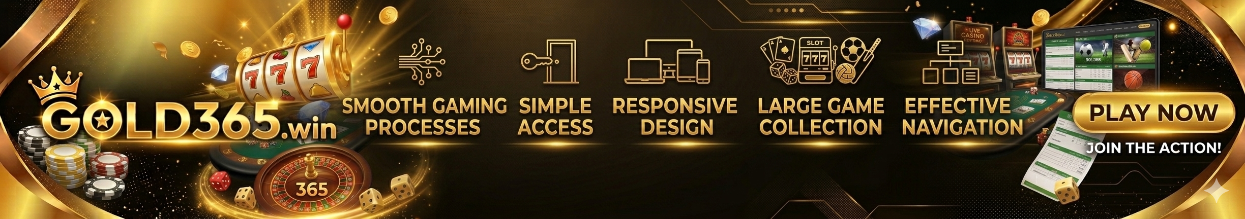 Gold365 smooth gaming platform with responsive design easy login and wide gaming options