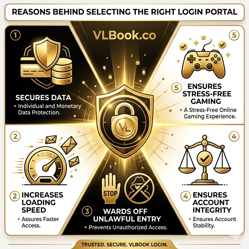 VLBook secure login portal showing safe account access for users